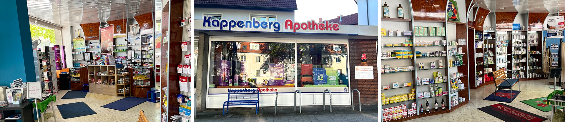 Verschiedene Ansichten der Kappenberg Apotheke