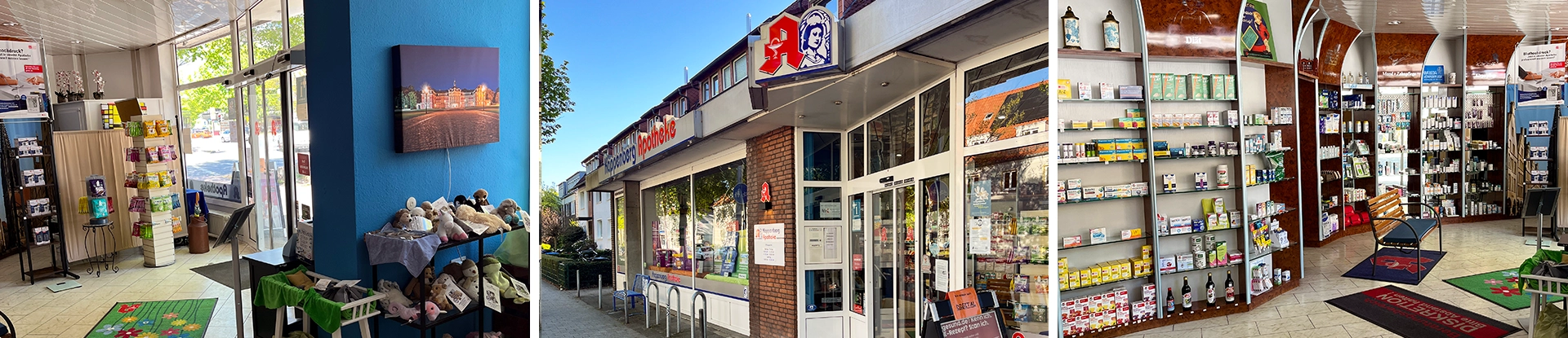 Verschiedene Ansichten der Kappenberg Apotheke